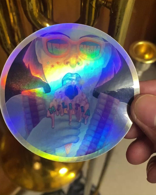 Round Holographic Sticker